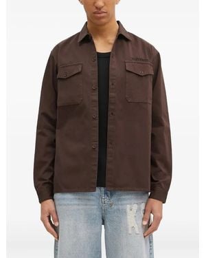 Aries Cotton Shirt - Brown
