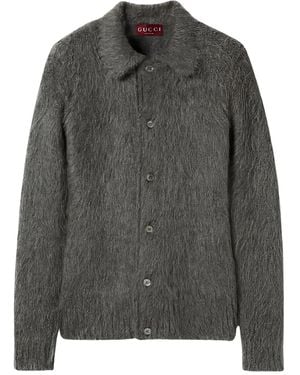 Gucci Cardigan Mit Knöpfen - Grau