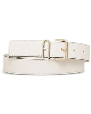 Furla バックル レザーベルト - ホワイト