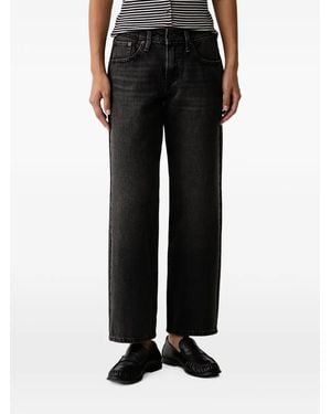 Levi's Faded-Effect Straight-Leg Jeans - Black