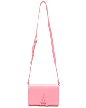 Actitude Sac À Bandoulière À Patch Logo - Pink