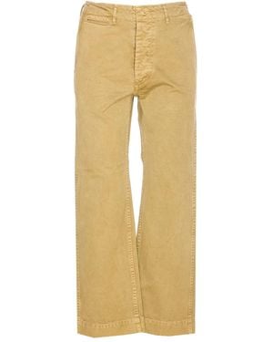 AURALEE Wide-Leg Trousers - Natural