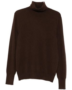 Bompard Roll-Neck Cashmere Knit - Brown