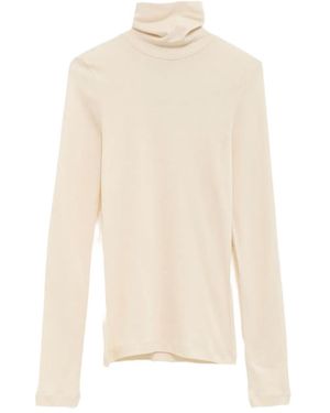 Flore Flore Dinah turtleneck long-sleeves sweater - Blanco