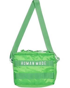 Human Made Logo-Print Tote Bag - Green
