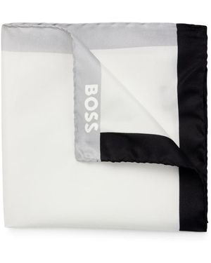 BOSS Foulard Con Stampa - Bianco