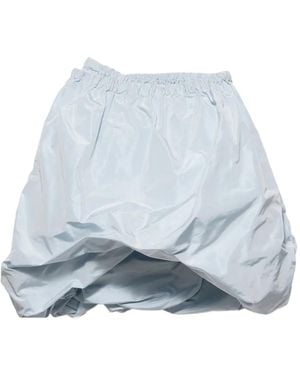 Prada Elastic-Waist Mini Skirt - Blue