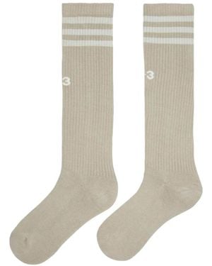 Y-3 3-Stripes Socks - White
