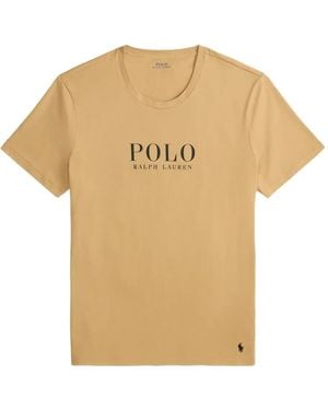 Polo Ralph Lauren Logo-Print Cotton T-Shirt - Natural