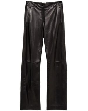 KHAITE Mita Leather Pants - Black