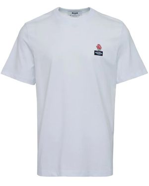 MSGM Printed T-shirt - Weiß