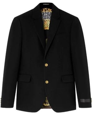 Versace Tailored Wool Jacket - Black