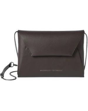 Brunello Cucinelli Duo Pochette - Gray