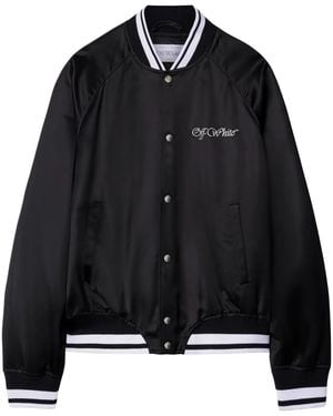 Off-White c/o Virgil Abloh Polyester Bomber Jacket With Contrast Detailing - Black