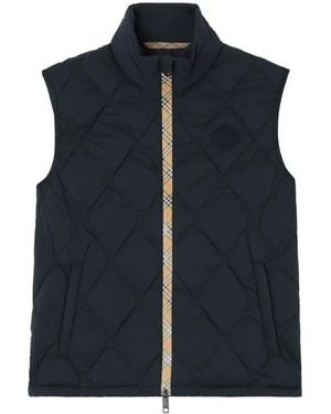 Burberry Packable Quilted Nylon Acresford Gilet - Blue
