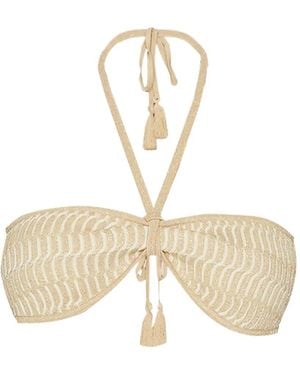 Devon Windsor Finn Bikini Top - White