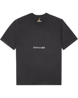Kidsuper Short-Sleeve Logo-Detail T-Shirt - Black