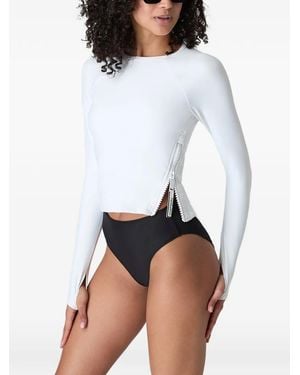 Watskin Camiseta Sasha Con Cremallera Lateral - Blanco