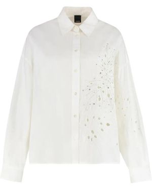 Pinko Centoundici Hemd Mit Cut-Out - Weiß
