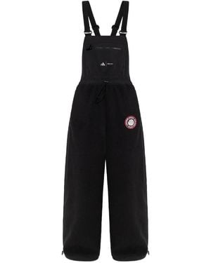 adidas X Moon Boot Logo-Patch Dungarees - Black