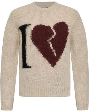 AllSaints Broken-Heart Jumper - White