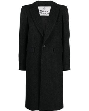 Vivienne Westwood Alien Teddy Mantel - Schwarz