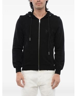 John Richmond Sudadera Con Capucha Y Apliques De Strass - Negro