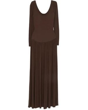 AYA MUSE Long-Sleeved Dress - Brown