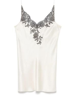 Carine Gilson Lace-Detailed Slip Dress - Natural