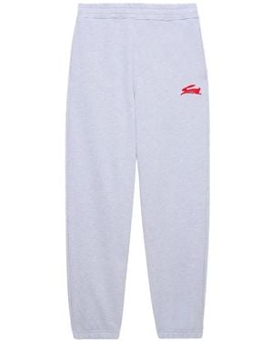 MSGM Logo-embroidery track pants - Blanco