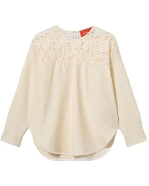 La DoubleJ Blouse Glow En Dentelle - Natural
