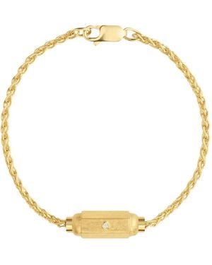 Marie Lichtenberg Micro Coconut Diamond Bracelet - Metallic