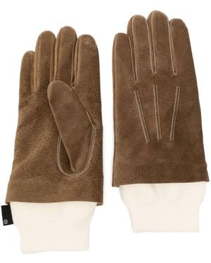 Undercover Suede Gloves - Brown