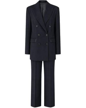ROOM76 Oslo Double-Breasted Peak-Lapel Suit - Blue