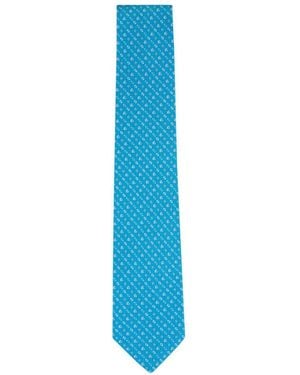 Ferragamo Patterned tie - Azul