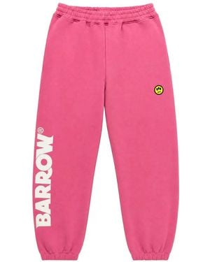 Barrow Logo-Print Track Trousers - Pink
