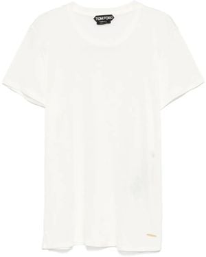 Tom Ford Slub Cotton T-Shirt - White
