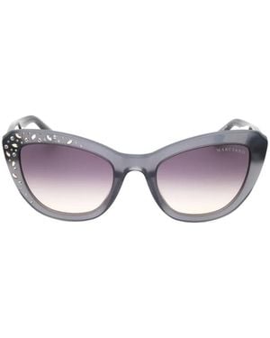 MARCIANO BY GUESS Crystal-Embellished Cat-Eye Sunglasses - Gray