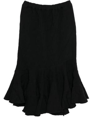 Comme des Garçons フィッシュテール ティアードスカート - ブラック