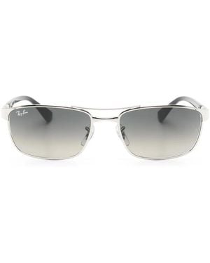 Ray-Ban Rectangle-Frame Sunglasses - Gray