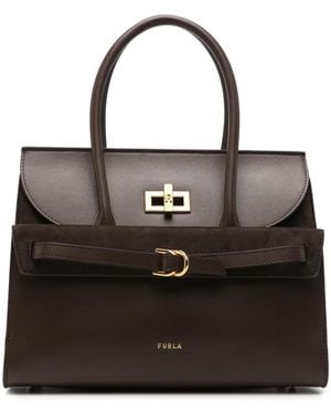 Furla Borsa Tote Con Fibbia - Nero