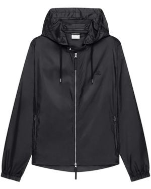Courreges Hooded Windbreaker - Black