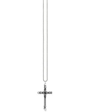 Thomas Sabo Collar Con Colgante De Cruz Y Calavera - Blanco