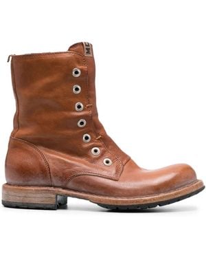 Moma Tronchetto Laceless Ankle Boots - Brown