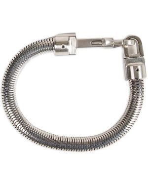 Rick Owens Snake Metal Bracelet - Metallic