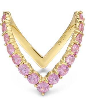 Anita Ko Sapphire V Ring - Pink