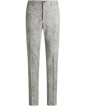 Etro Jacquard Trousers - Grey