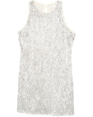 Patrizia Pepe Sequin-embellished mini dress - Weiß