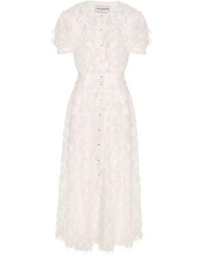 POST MERIDIEM Button-Up Midi Dress - White