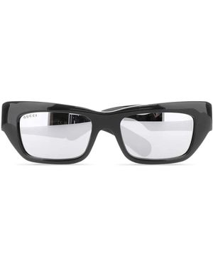 Gucci Rectangle-Frame Sunglasses - Black